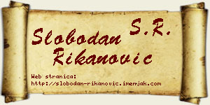 Slobodan Rikanović vizit kartica